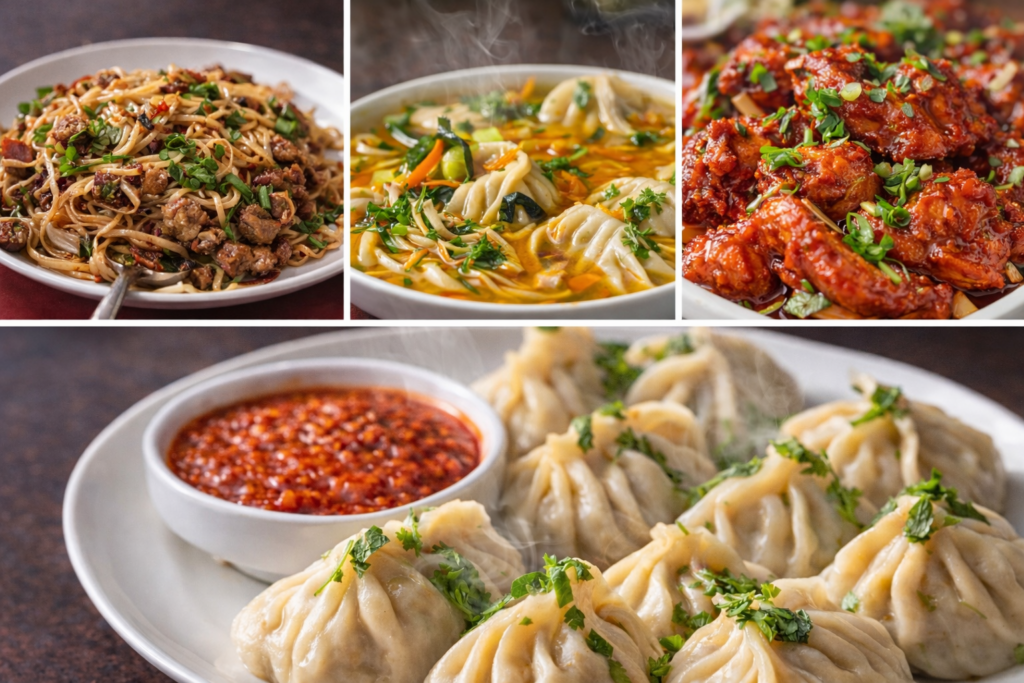 Nepali momo and chowmein menu in Las Vegas at Delhi Indian Cuisine near Las Vegas Strip and UNLV